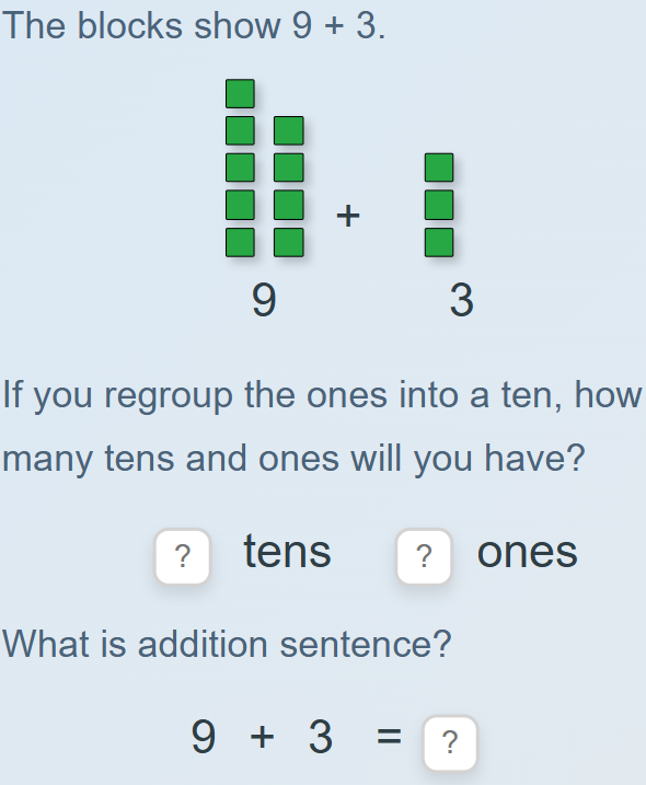 Use models to add two number - with regrouping